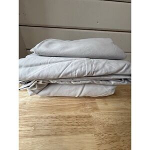 Boll & Branch Signature Hemmed Cal King Set + King PC- Mist  100% O Cotton